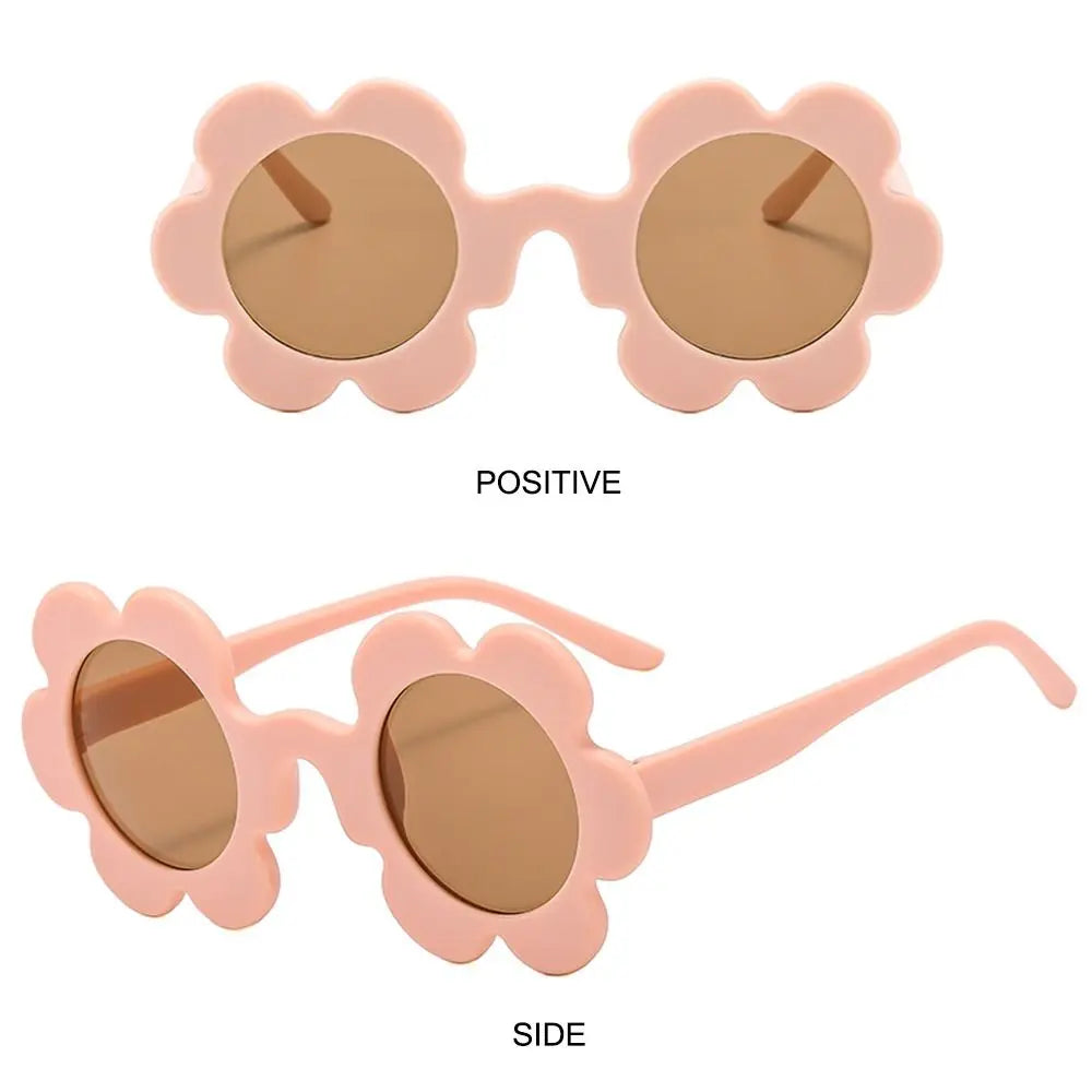 Retro Sunflower Round Sunglasses – Floral Festival Shades for Women