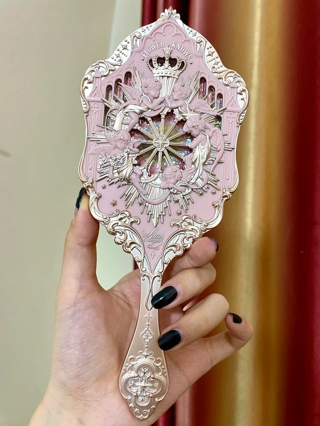 Flower Knows Swan Ballet Handheld Mirror – Vintage Makeup Accessory for Cosplay