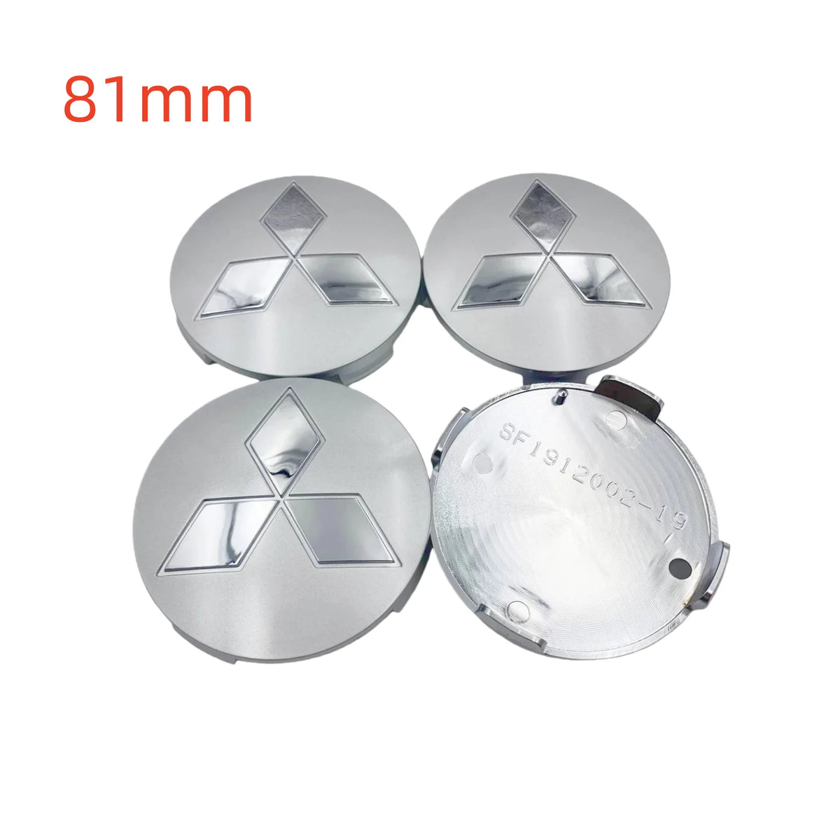 Wheel Center Hubcaps – Mitsubishi Ralliart Emblem for Car Rim Customization