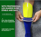 Soccer Shin Guard Socks – EVA Cushion Protection for Kids and Youth Sports