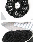 Nylon Elastic Hair Bands – 3.5CM Soft Ponytail Scrunchies for Daily Styling