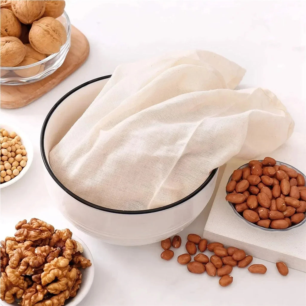Cotton Gauze Straining Cloth – Reusable Filter for Tofu Cheese and Coffee