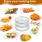 Stackable Air Fryer Rack – Stainless Steel Tray for Oven Cooking