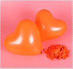 Red Heart Shaped Latex Balloons – 12 Inch Party Decorations for Weddings
