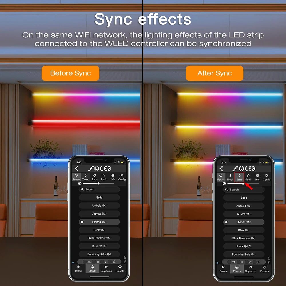 WLED LED Controller – ESP32 Smart Music Sync for DIY Lighting Projects