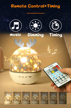 Rotating Galaxy Music Projector – Bluetooth LED Night Light for Kids Bedroom