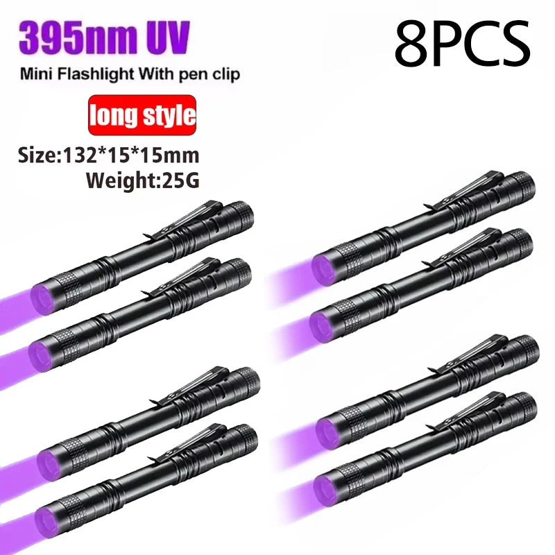 UV Flashlight 395nm – Portable Ultraviolet Torch for Pet Urine and Scorpion Detection
