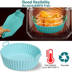 Reusable Silicone Air Fryer Basket – Non-Stick Baking Tray for Cooking