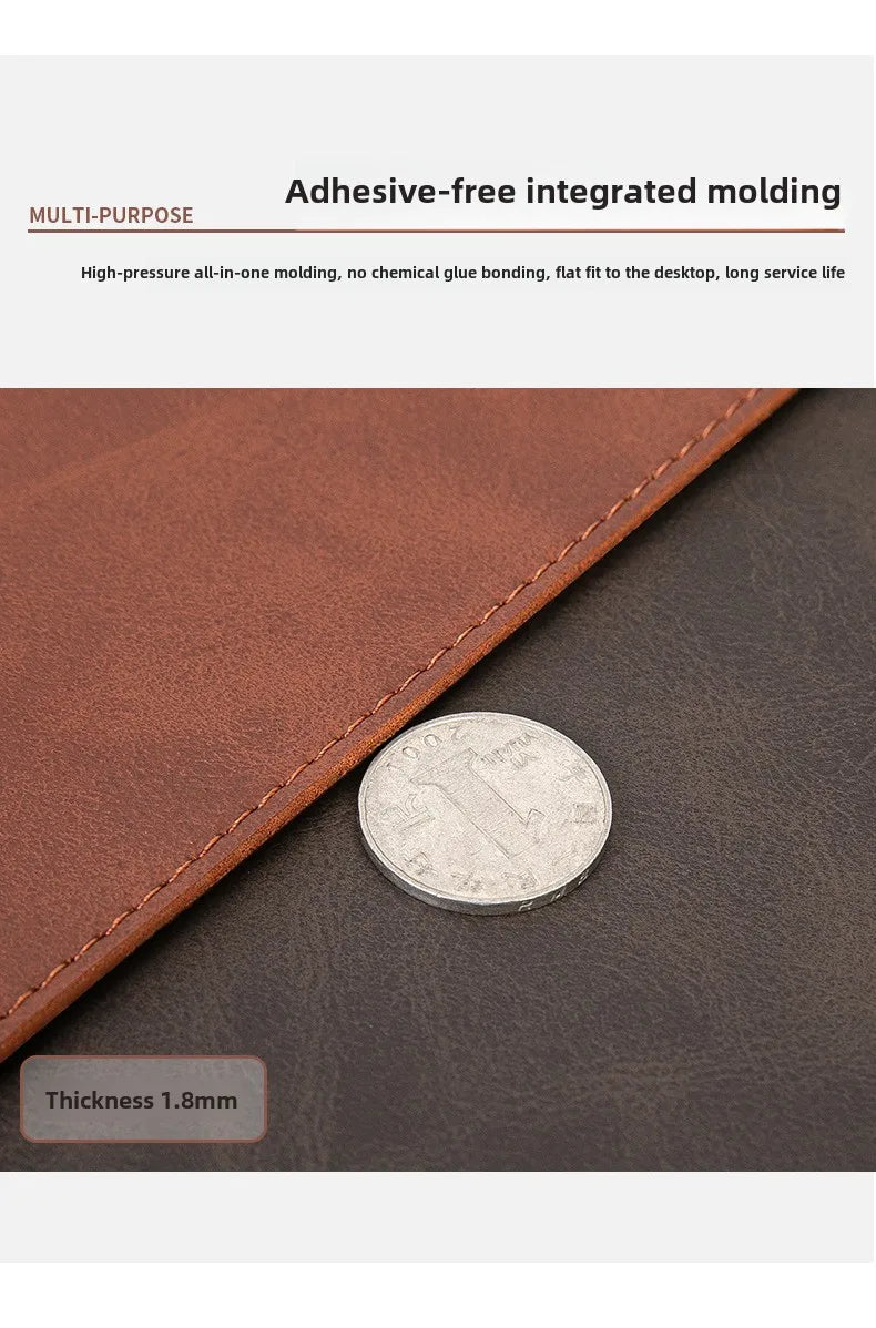 Large PU Leather Desk Pad – Waterproof Protective Mat for Office Gaming