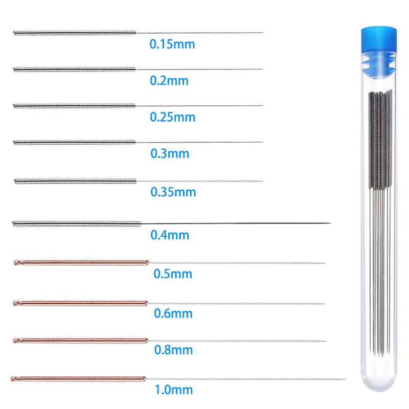 3D Printer Nozzle Cleaning Needles – Stainless Steel Kit for Hot Ends