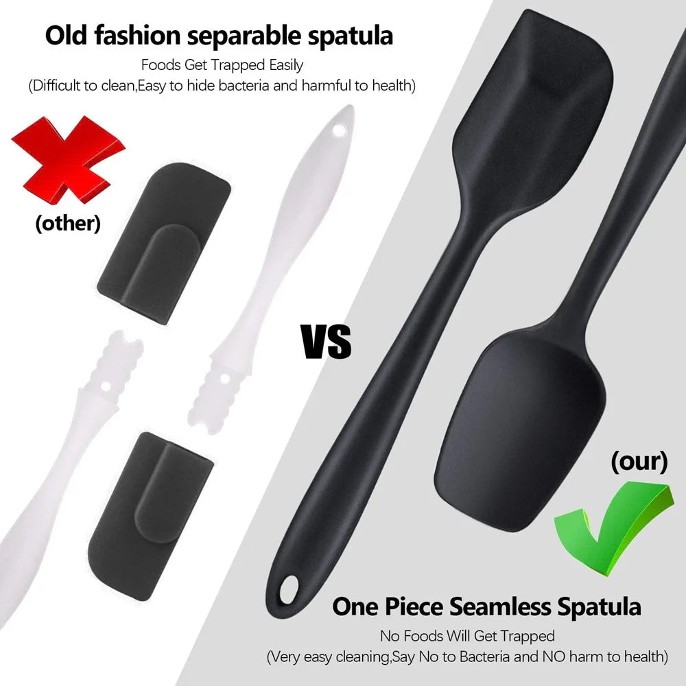 Silicone Spatula Set – Heat-Resistant Non-Stick Tools for Cooking and Baking