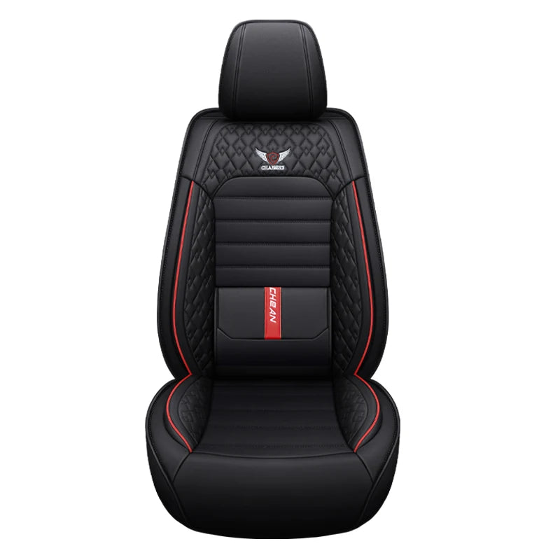 Full-Wrap Leather Car Seat Covers – Durable Universal Fit for All-Season Driving