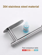 Stainless Steel Paper Towel Holder – Adhesive Wall Mount for Kitchen