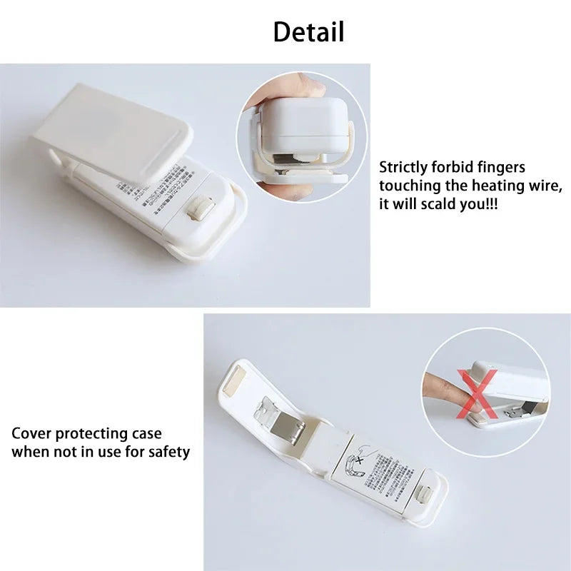 Portable Heat Sealer – Mini Plastic Bag Closure for Food Storage