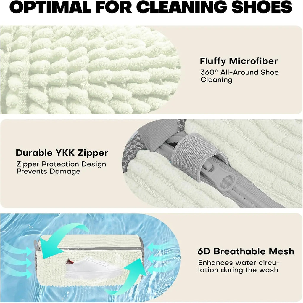Mesh Sneaker Washing Bag – Reusable Protective Laundry Pouch for Tennis Shoes