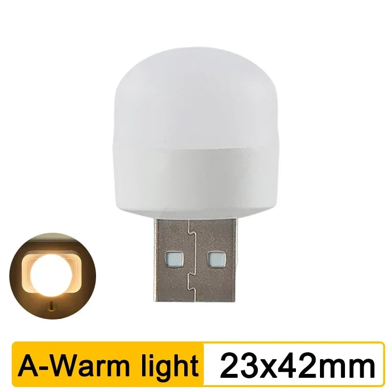 Mini USB LED Night Light – Portable Eye Protection for Bedroom Reading