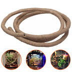 Flexible Rattan Jungle Vines – Bendable Habitat Decor for Reptile Terrariums