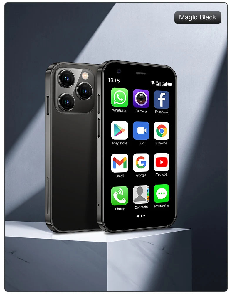 Mini Smartphone – 3.0 Inch Display with Facial Recognition for Android