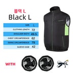 Cooling Fan Vest – Breathable Ice Workwear for Hot Weather Outdoor Labor