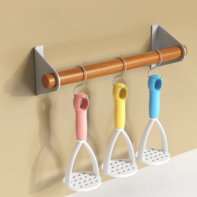 Potato Masher and Peeler Tool – Plastic Kitchen Crusher for Fruit Vegetables