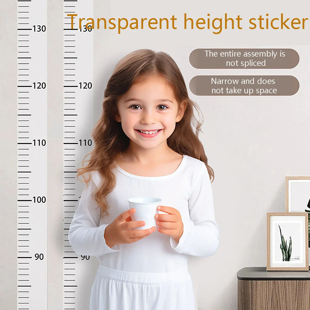 Self-Adhesive Height Growth Chart – 0-200cm Wall Sticker for Kids Bedroom