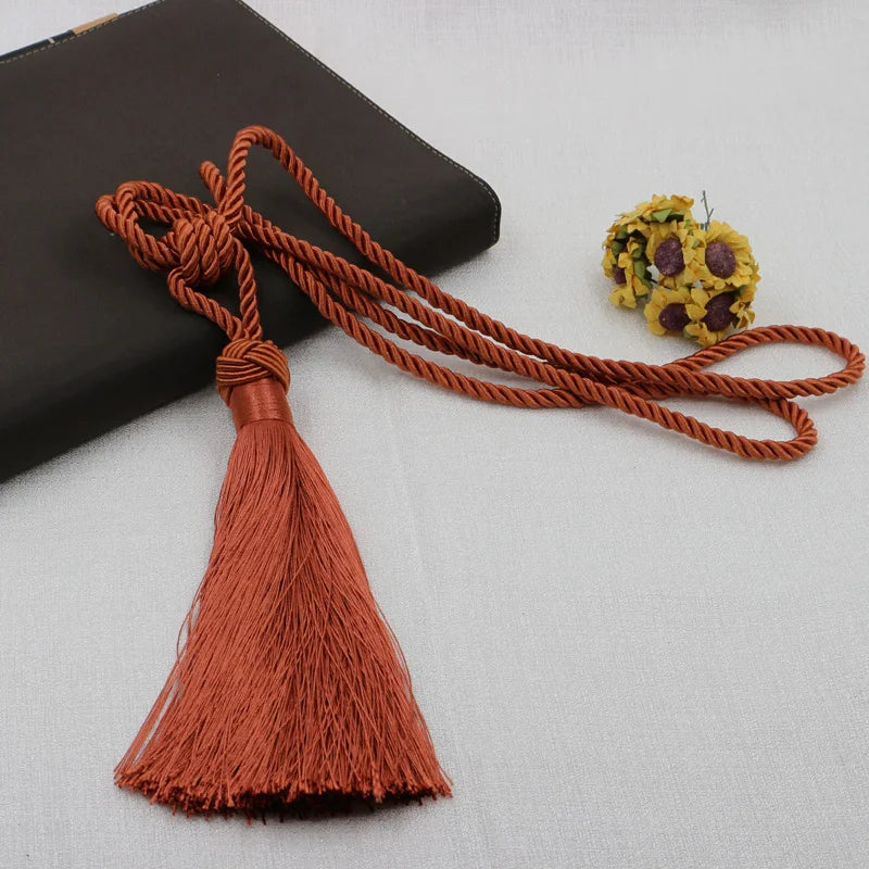 Decorative Tassel Curtain Tiebacks – Elegant Holdbacks for Home Drapery
