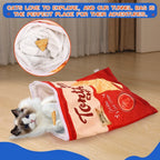 Collapsible Halloween Cat Tunnel – Gourmet Pattern Interactive Pet Toy