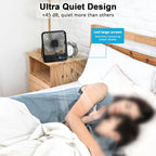 Portable USB Desk Fan – Rechargeable 5-Speed Cooling for Office and Travel