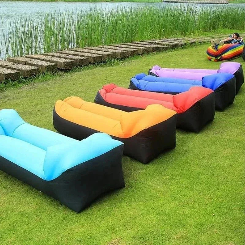 Portable Inflatable Sofa – Folding Air Lounger for Camping and Outdoor Travel