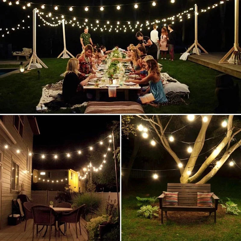 Solar Crystal Globe LED String Lights – 60 LED Waterproof Fairy Lights for Outdoor Garden Decor
