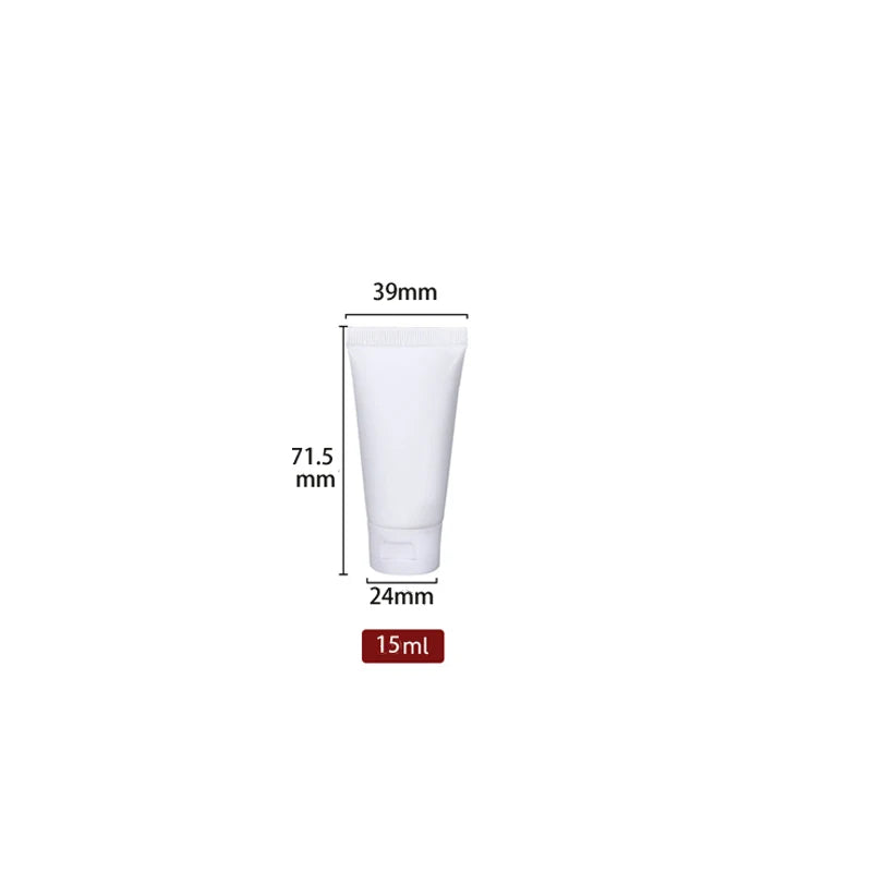 Empty Plastic Cosmetic Squeeze Tubes – Travel Size Refillable Containers for Toiletries