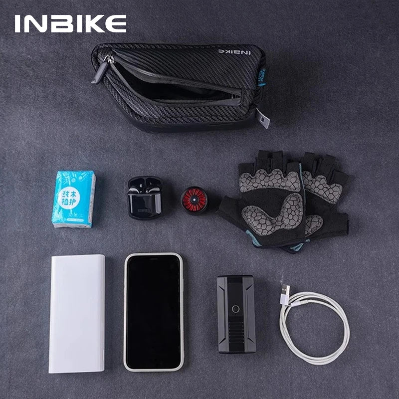 Waterproof Bike Top Tube Bag – Cycling Storage for Mountain and Road Bikes