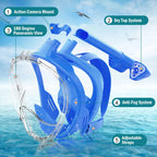 Full Face Snorkel Mask – Anti Fog Diving Gear for Adults and Kids