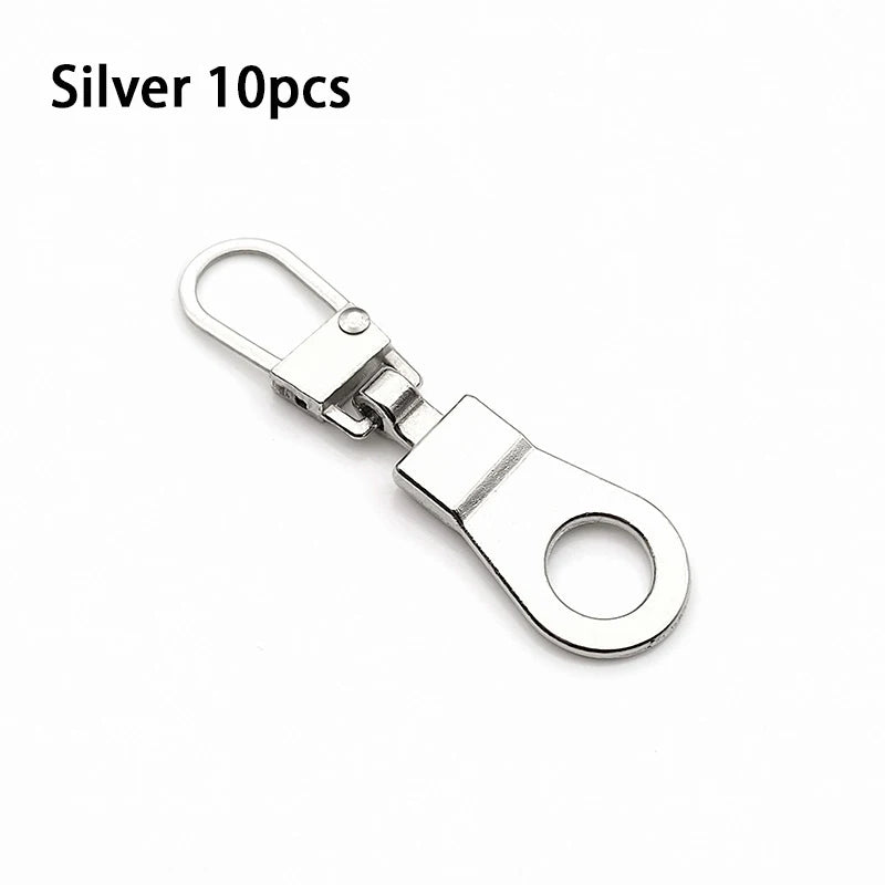 Detachable Metal Zipper Puller Kit – Replacement Repair Set for Sewing Craft