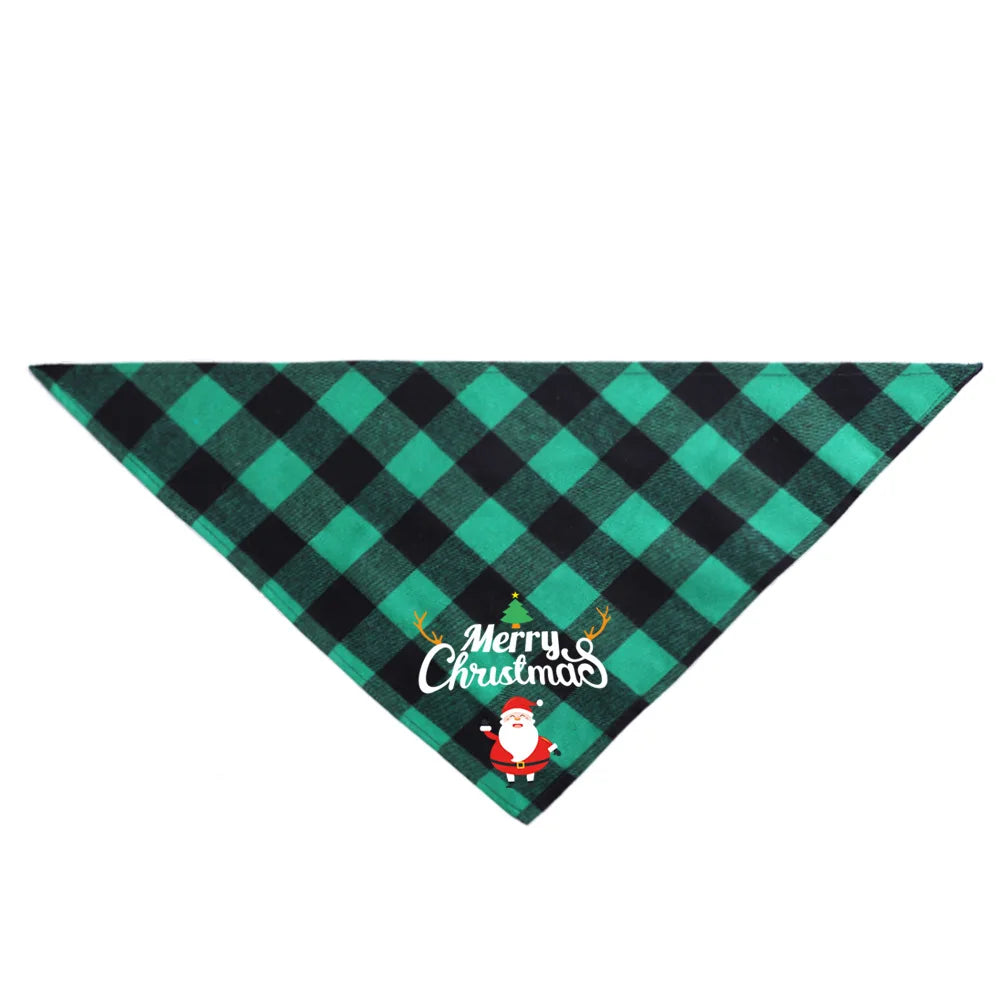 Cotton Triangle Pet Bandana – Adjustable Scarf Collar for Dogs and Cats