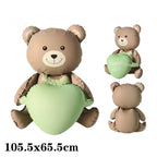 3D Matte Standing Bear Foil Balloons – Birthday Party Decoration for Baby Shower