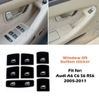 Climate Control Button Decals – Interior Repair Stickers for Audi A6 C6