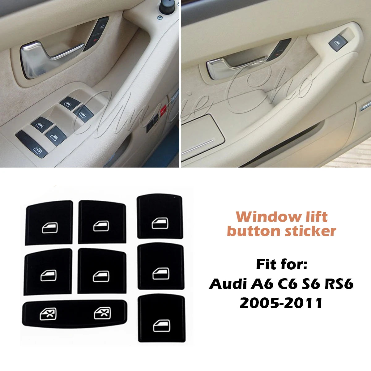Climate Control Button Decals – Interior Repair Stickers for Audi A6 C6
