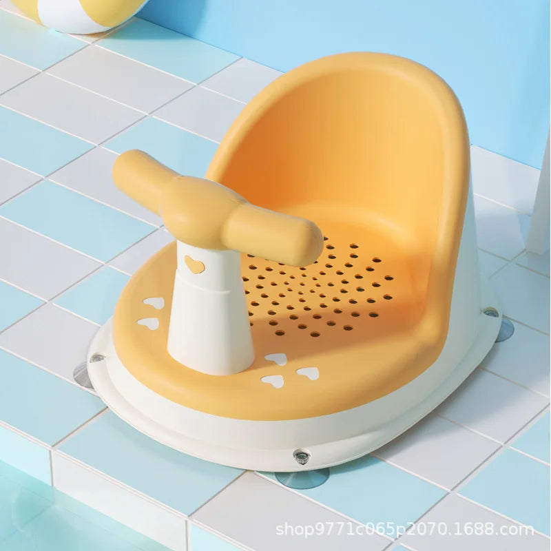 Portable Baby Shower Seat – Non-Slip Support Stand for Newborn Bathing