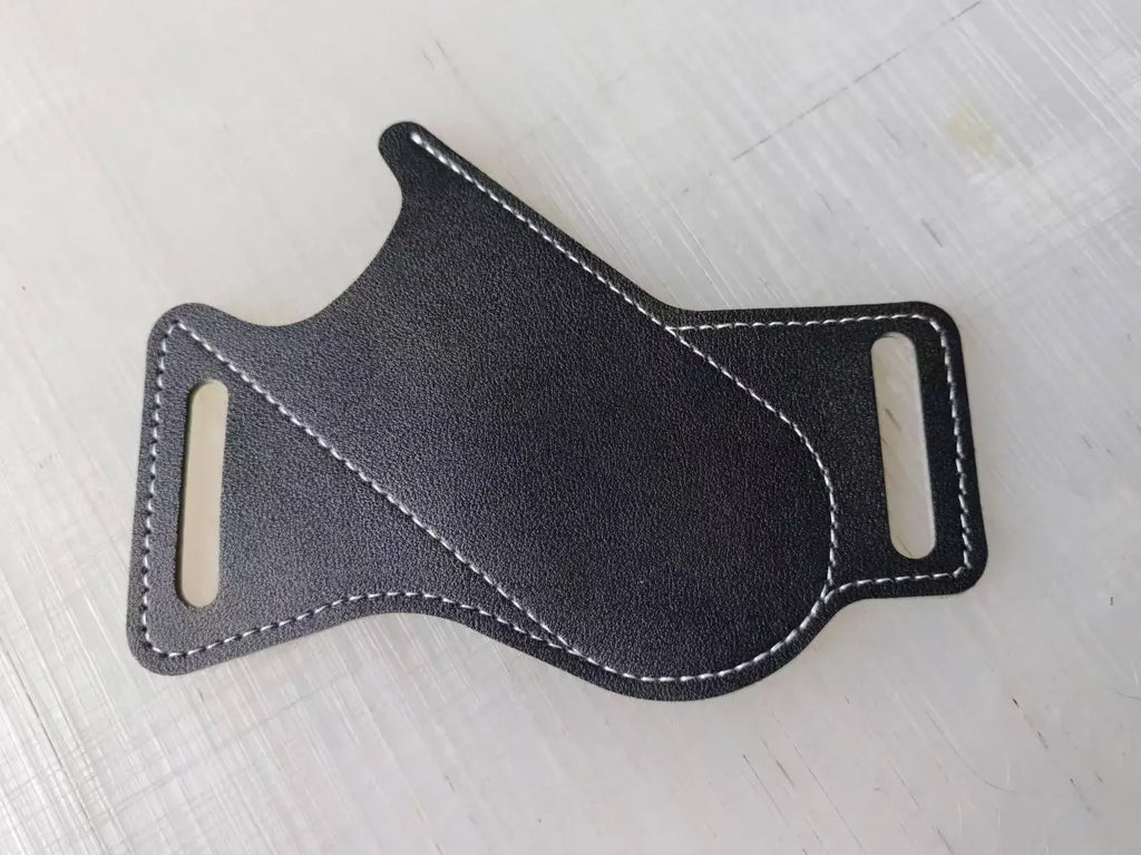 PU Leather Folding Knife Sheath – Anti-Scratch Belt Holder for Camping Tools