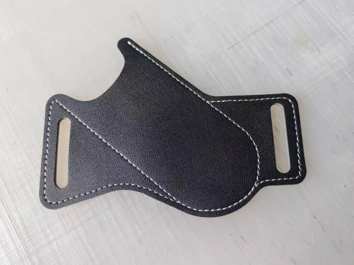 PU Leather Folding Knife Sheath – Anti-Scratch Belt Holder for Camping Tools