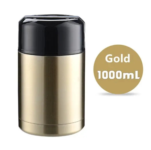 Stainless Steel Vacuum Lunch Box – 1000ML Insulated Food Container for Travel