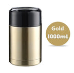 Stainless Steel Vacuum Lunch Box – 1000ML Insulated Food Container for Travel