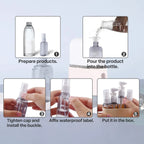4-in-1 Travel Bottle Set – Leak Proof Refillable Containers for Toiletries