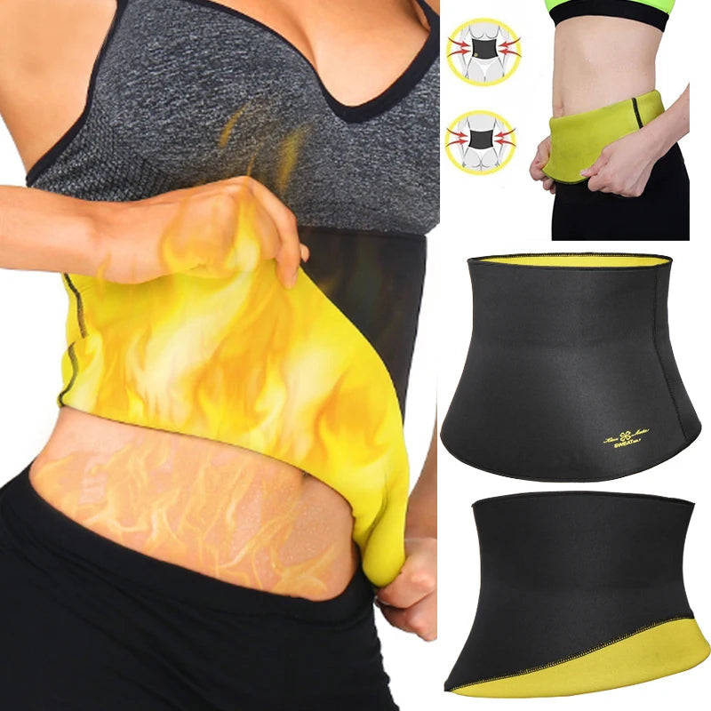 Sweat Waist Trainer Belt – Sauna Slimming Band for Men Workout Belly Fat