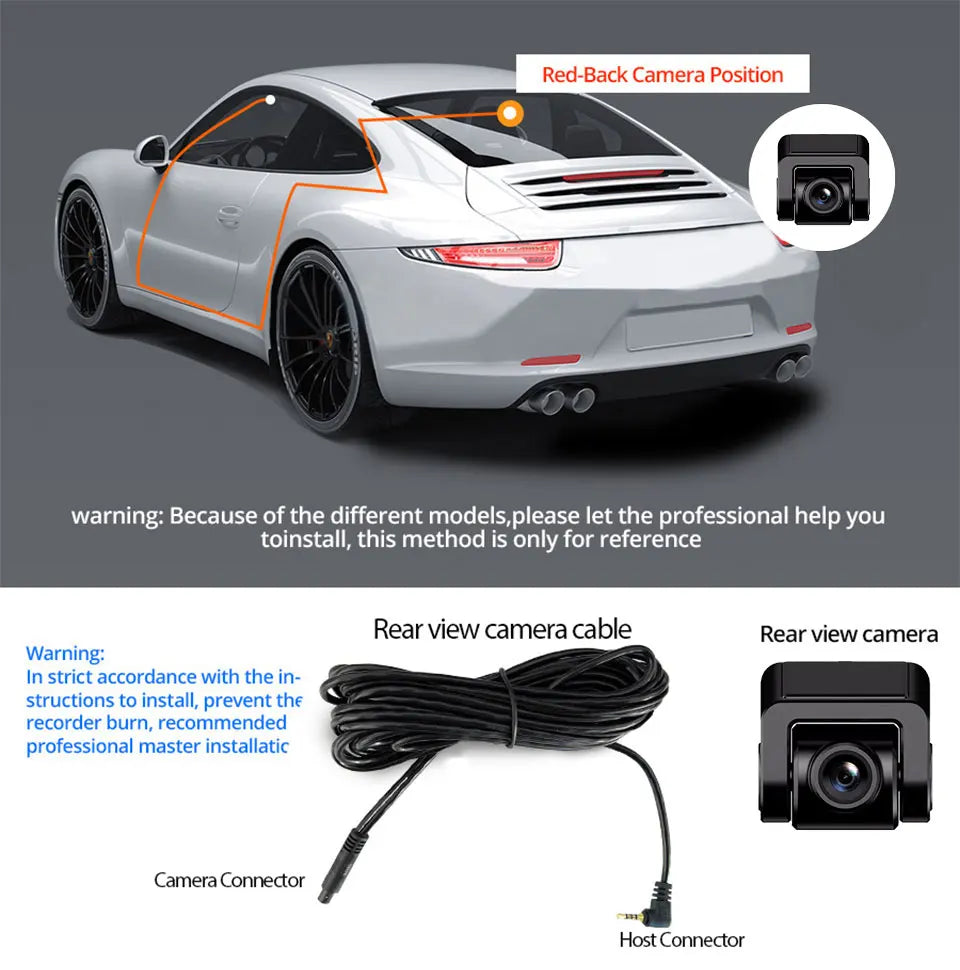 4K WiFi Dash Cam – GPS Night Vision Car DVR for Vehicle Security