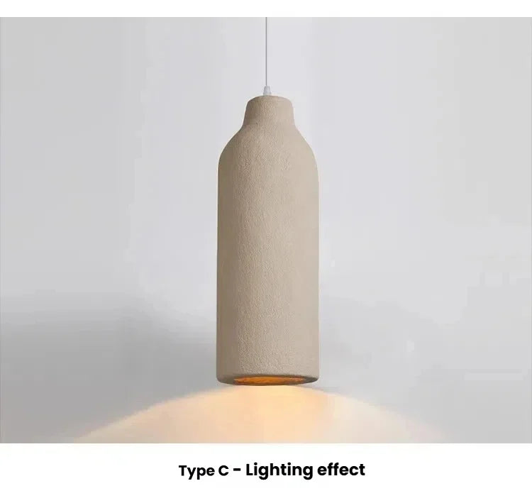 Wabi Sabi LED Chandelier – Modern Minimalist Pendant Light for Dining Room