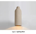 Wabi Sabi LED Chandelier – Modern Minimalist Pendant Light for Dining Room