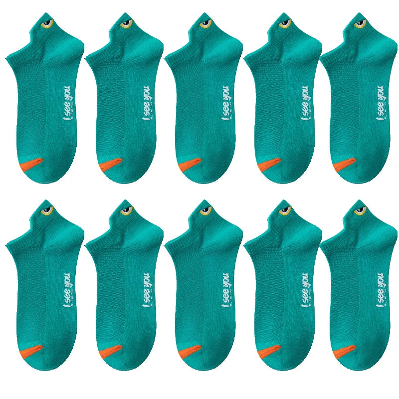 Breathable Ankle Socks – Thin Low-Cut Athletic Wear for Men and Women