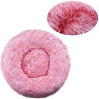 Plush Round Pet Bed – Warm Washable Sofa for Small to Large Dogs and Cats